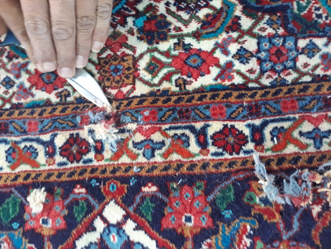 رفوگری فرش پارسیان در عظیمیه - رفوگری خوب در عظیمیه- بهترین رفوگری در عظیمیه کرج - قیمت رفوگری فرش در عظیمیه - ترمیم و باز سازی انواع فرش